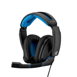 EPOS SENNHEISER GSP300 Closed Acoustic Gaming Headset Black/Blue 1000238 2YrWrty