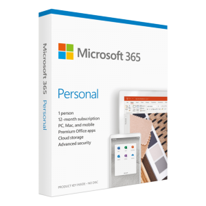 Microsoft 365 Personal (Office) for 1 Person 5 Devices (1-Year Subscription) - Word, Excel, PowerPoint, Outlook, Teams, 1TB OneDrive Cloud Storage