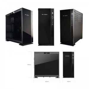 In Win 305 Premium Mid Tower Tempered Glass Case - Black