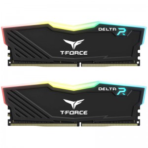 Team T-Force Delta RGB 16GB (2 x 8GB) 288-Pin DDR4 3600 Desktop Memory - Black