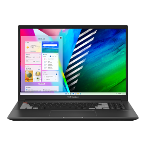 ASUS Vivobook Pro 16X OLED DialPad 16" 4K UHD 3840x2400 100%DCI-P3 AMD Ryzen7-5800H 8xCore 16GB 512GB RTX3050Ti WebCam FigPrt WiFi6 96WhrBtry Win11Pro