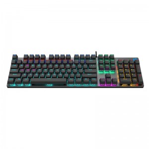 HP GK400F Mechanical Gaming Keyboard with Metal Panel and Brown Switch
