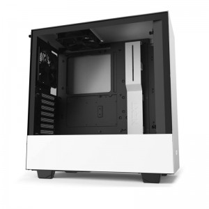 NZXT H511 Compact Matte White ATX MidTower Gaming Case Tempered Glass