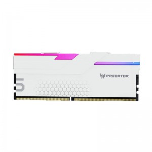 Acer Predator Hermes 64GB(32GBx2) DDR5 RGB 6400MHz CL32 U-DIMM Memory - White