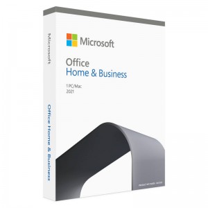 Microsoft Office Home & Business 2021 Retail Pack w/ License Key Card 1 PC/Mac Digital Download Word, Excel, PowerPoint, OneNote & Outlook