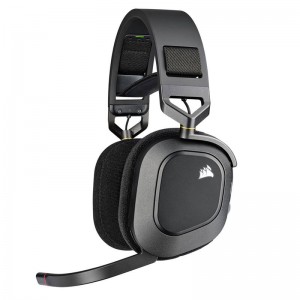 Corsair HS80 RGB WIRELESS Premium Gaming Headset with Spatial Audio Carbon (AP)