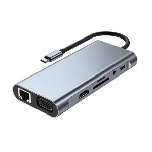 iLead 11 in 1 USB-C Hub Docking Station Type-C Adapter with USB3.0 PD 100W