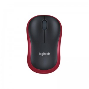 Logitech M185 Wireless Mouse SWIFT RED, 1-year battery life, Nano-receiver