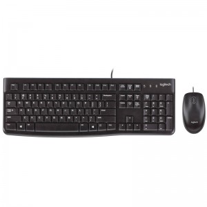 Logitech MK120 Desktop Corded Keyboard and Mouse Combo