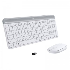 Logitech MK470 Slim Wireless Desktop Kit White 920-009183