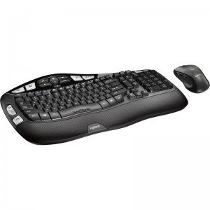 Logitech MK550 Wireless Desktop Ergonomic Wave keyboard and Mouse Combo Unifying