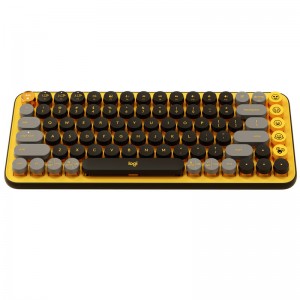 Logitech POP Keys Wireless Mechanical Keyboard - Blast (920-010577)