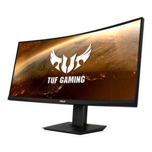 ASUS TUF VG35VQ 35" WQHD Ultrawide (21:9) 3440x1440 1800R Curved HDR10 100Hz 1ms Low Motion Blur Adaptive-Sync Swivel Tilt Height Adjustable Monitor