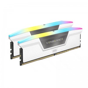 Corsair VENGEANCE RGB 32GB (2x16GB) DDR5 DRAM 6400MT/s CL36 Memory Kit  White