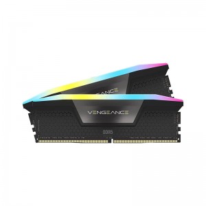 CORSAIR VENGEANCE RGB 32GB (2x16GB) DDR5 DRAM 6000MHz C36 Memory Kit Black