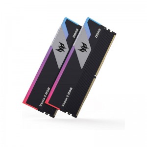 Acer Predator Vesta II 32GB(16GBx2) DDR5 RGB 6000MHz 1Rx8 U-DIMM Memory - Black