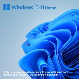 Microsoft Windows 10/11 Home (64-bit) for new laptop purchase only