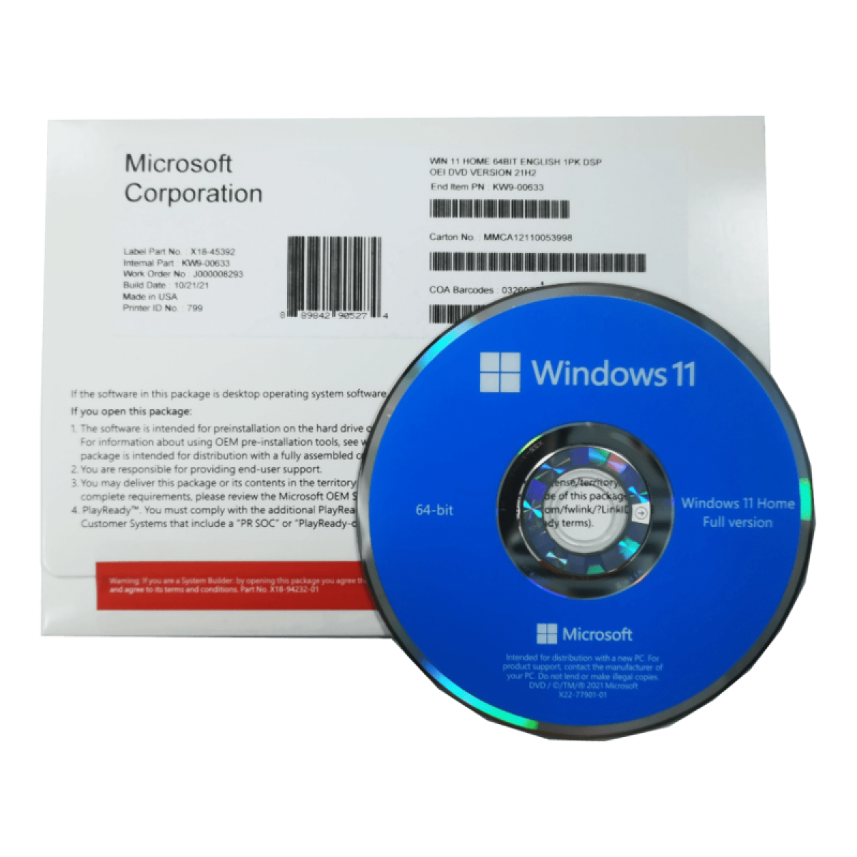 Windows 11 Pro avec DVD Professionnel Sealed + Clé de licence, ce n'est pas  windows 10 pro - AliExpress