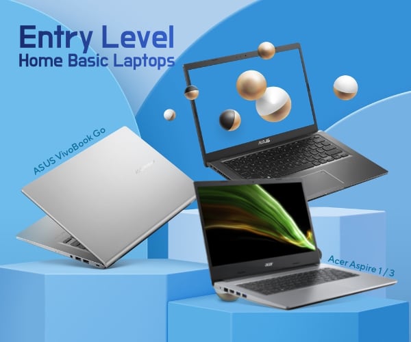 Acer and ASUS Entry Level Home Basic Laptops